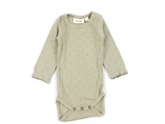 Lil Atelier moss gray blomstret body